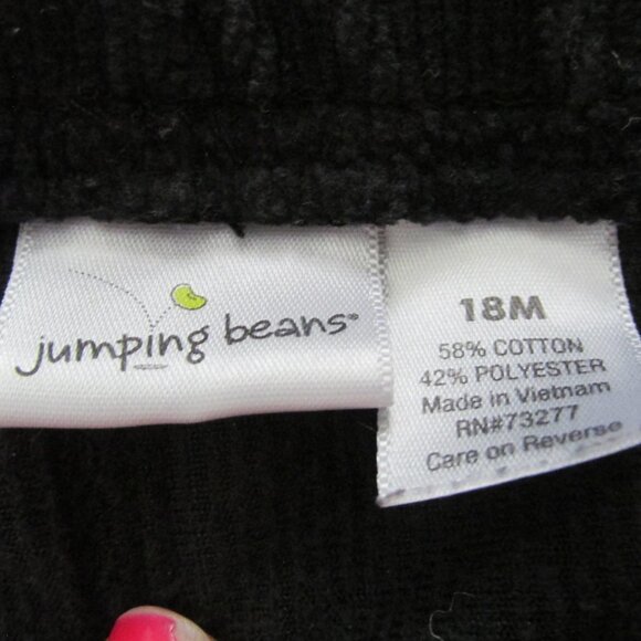 Jumping Beans Pull On Pants Toddler Girls Size 18M‎ Black Elastic Jogger Bottoms - Picture 2 of 3